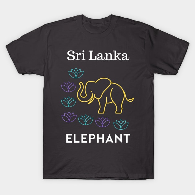 Sri Lanka Lotus Elephant T-Shirt by LegitHooligan